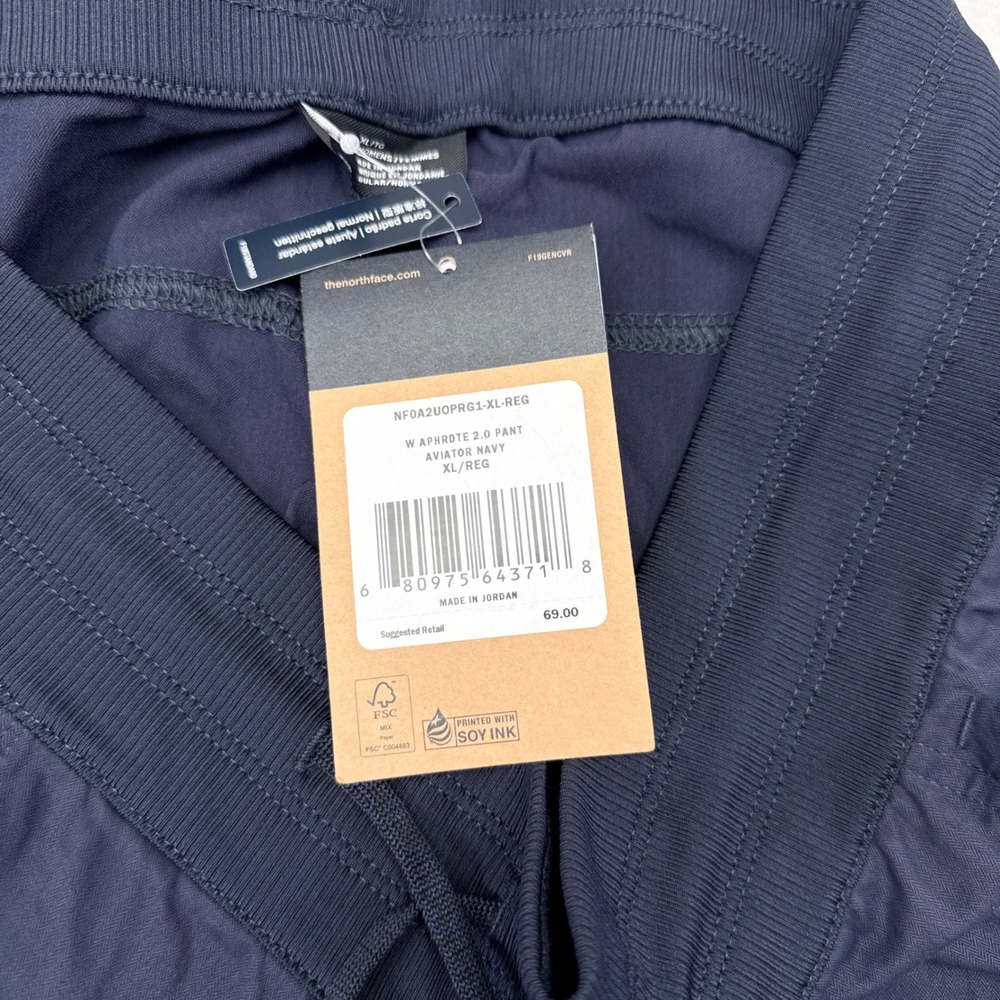 The North Face Aphrodite 2.0 Pants Womens Size XL Navy Blue Hiking Travel NEW - Picture 7 of 9